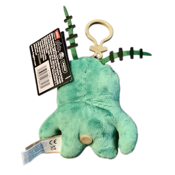 Zuru Fuggler x Spongebob Squarepants Keychain Plush Ring PLANKTON 5 in - Picture 2 of 2